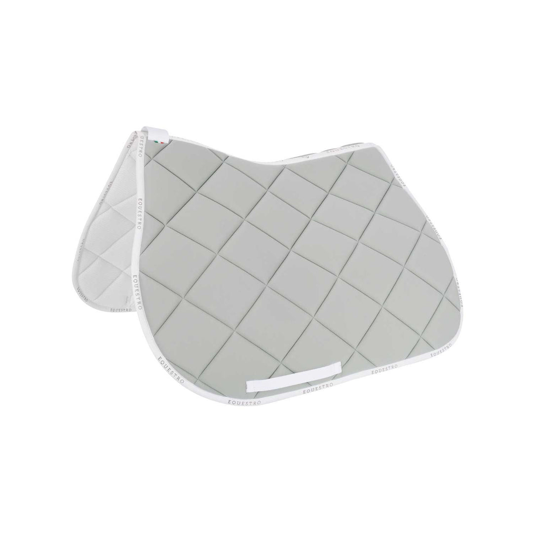 Jumping saddle pad breathable technical fabri LIGHT GREEN/WHITE
