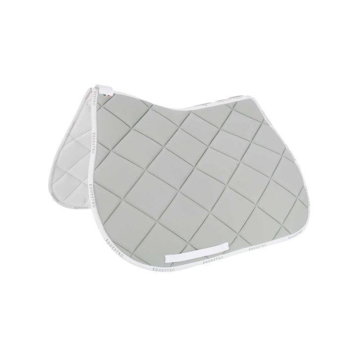 Jumping saddle pad breathable technical fabri LIGHT GREEN/WHITE
