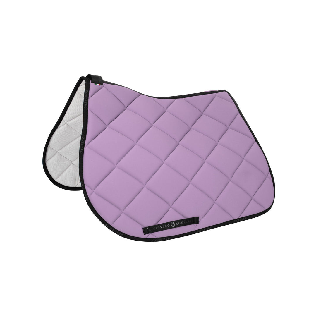 Jumping saddle pad breathable technical fabri LILLA/BLACK