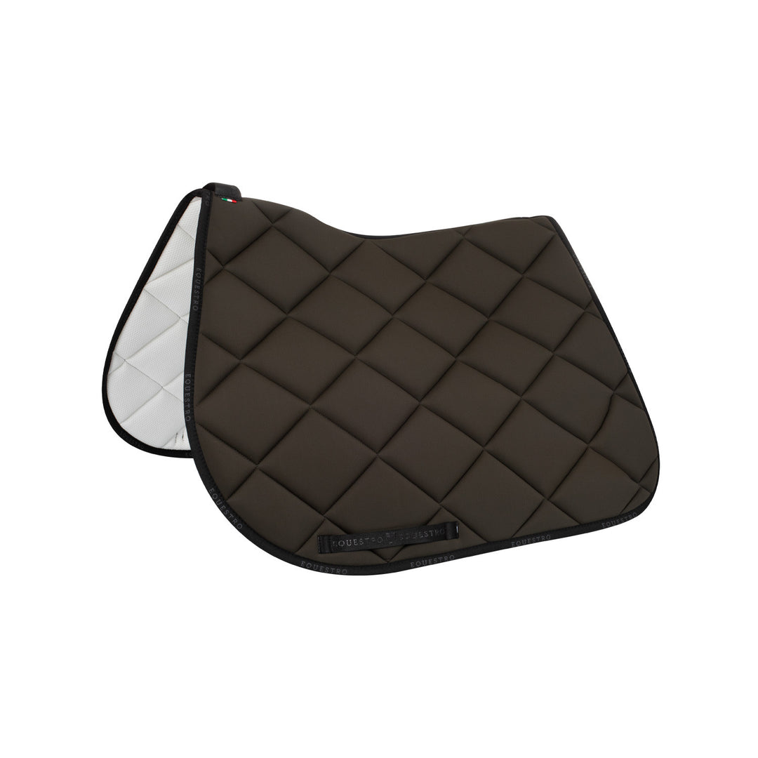Jumping saddle pad breathable technical fabri MILITARY GREEN/BLACK