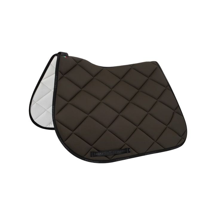 Jumping saddle pad breathable technical fabri MILITARY GREEN/BLACK
