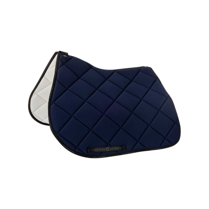 Jumping saddle pad breathable technical fabri NAVY/BLACK
