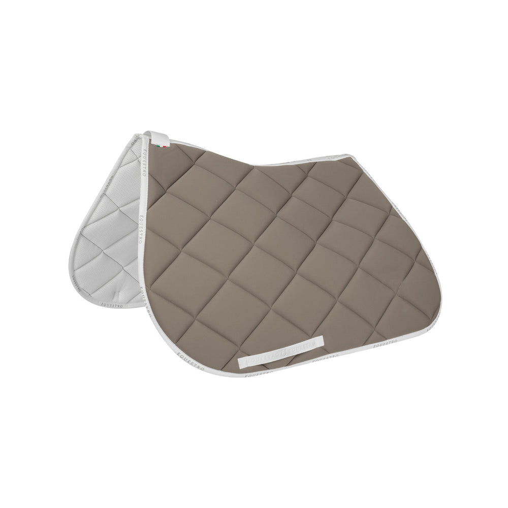 Jumping saddle pad breathable technical fabri TERRA/WHITE