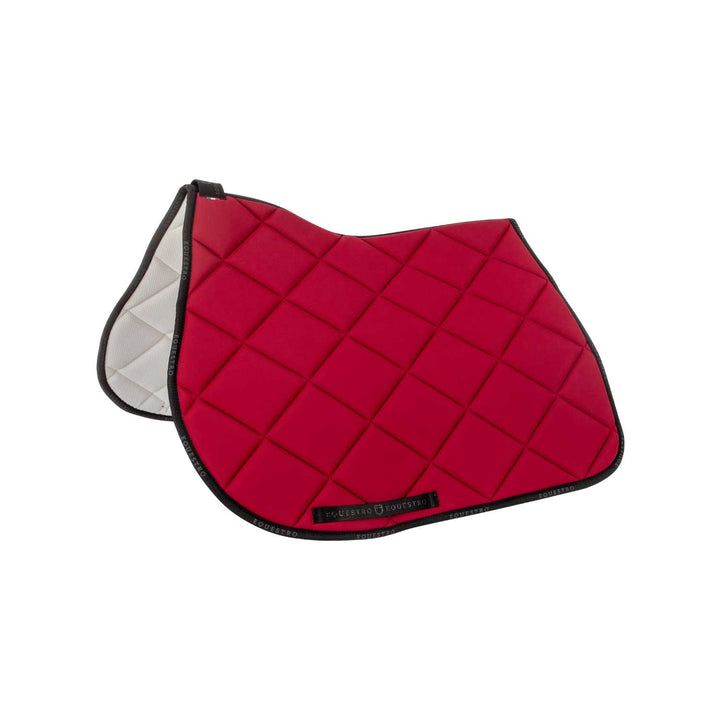 Jumping saddle pad breathable technical fabri WINE/BLACK