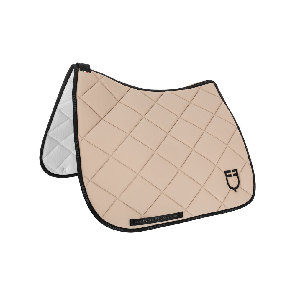 Dressage saddle pad technical fabric GP model SAND/BLACK