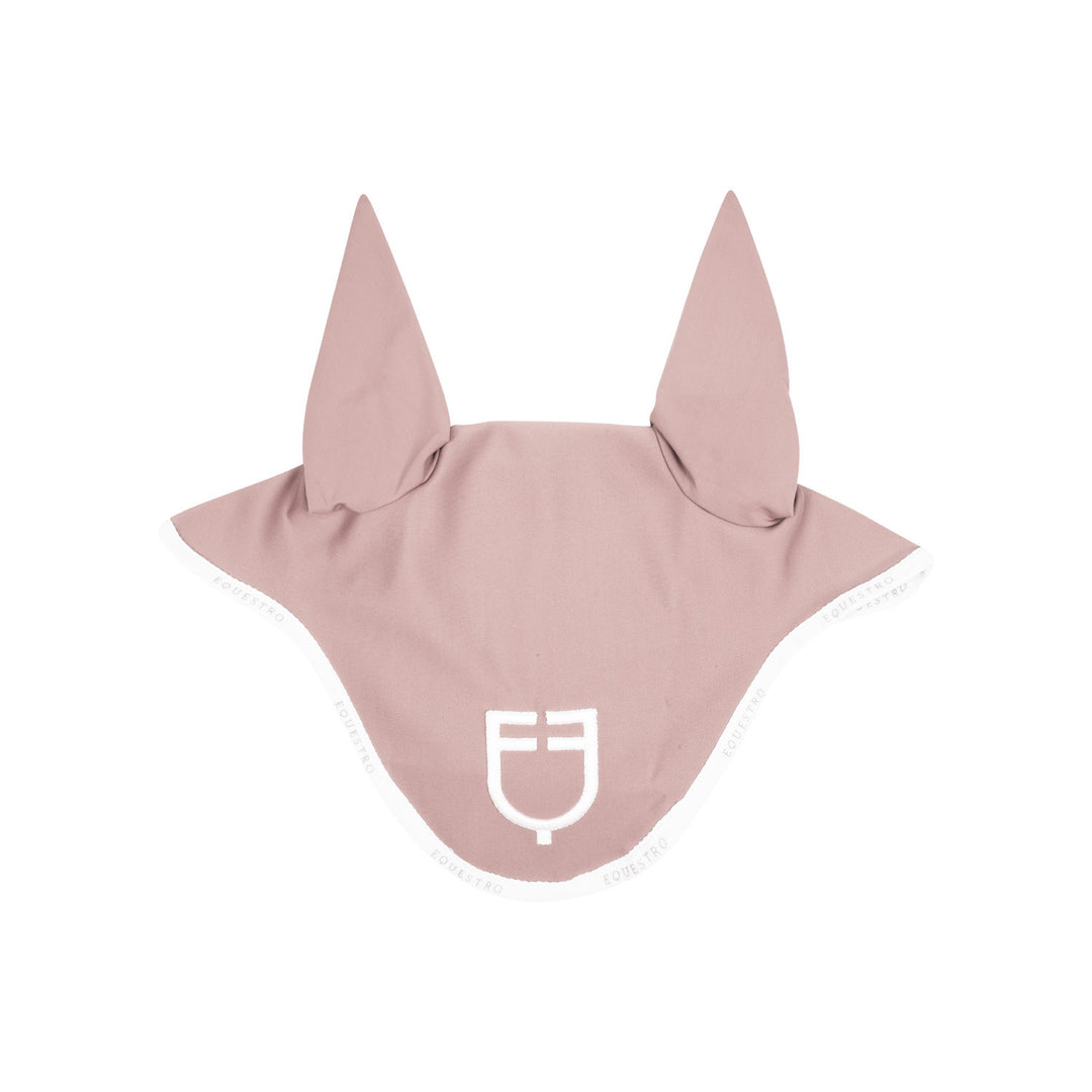 Fly veil in technical fabric with logo CAMEO ROSE (14-1310)/WHITE