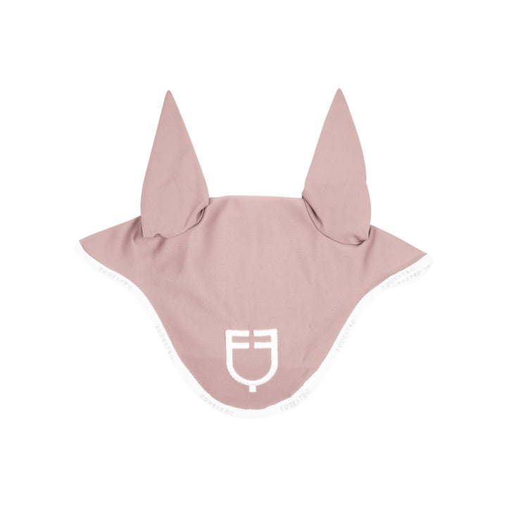 Fly veil in technical fabric with logo CAMEO ROSE (14-1310)/WHITE