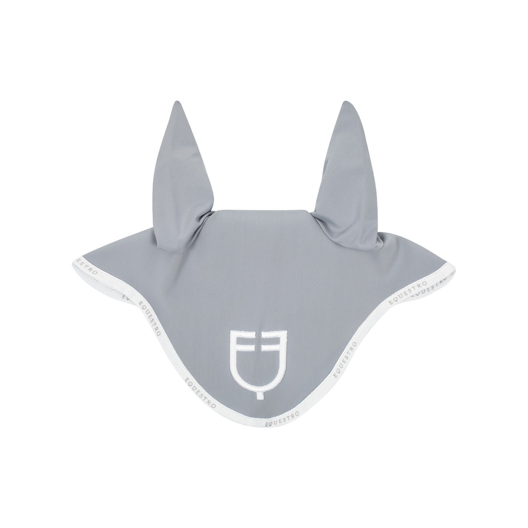Fly veil in technical fabric with logo GREY/WHITE