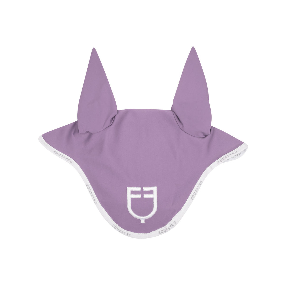 Fly veil in technical fabric with logo LILLA/WHITE