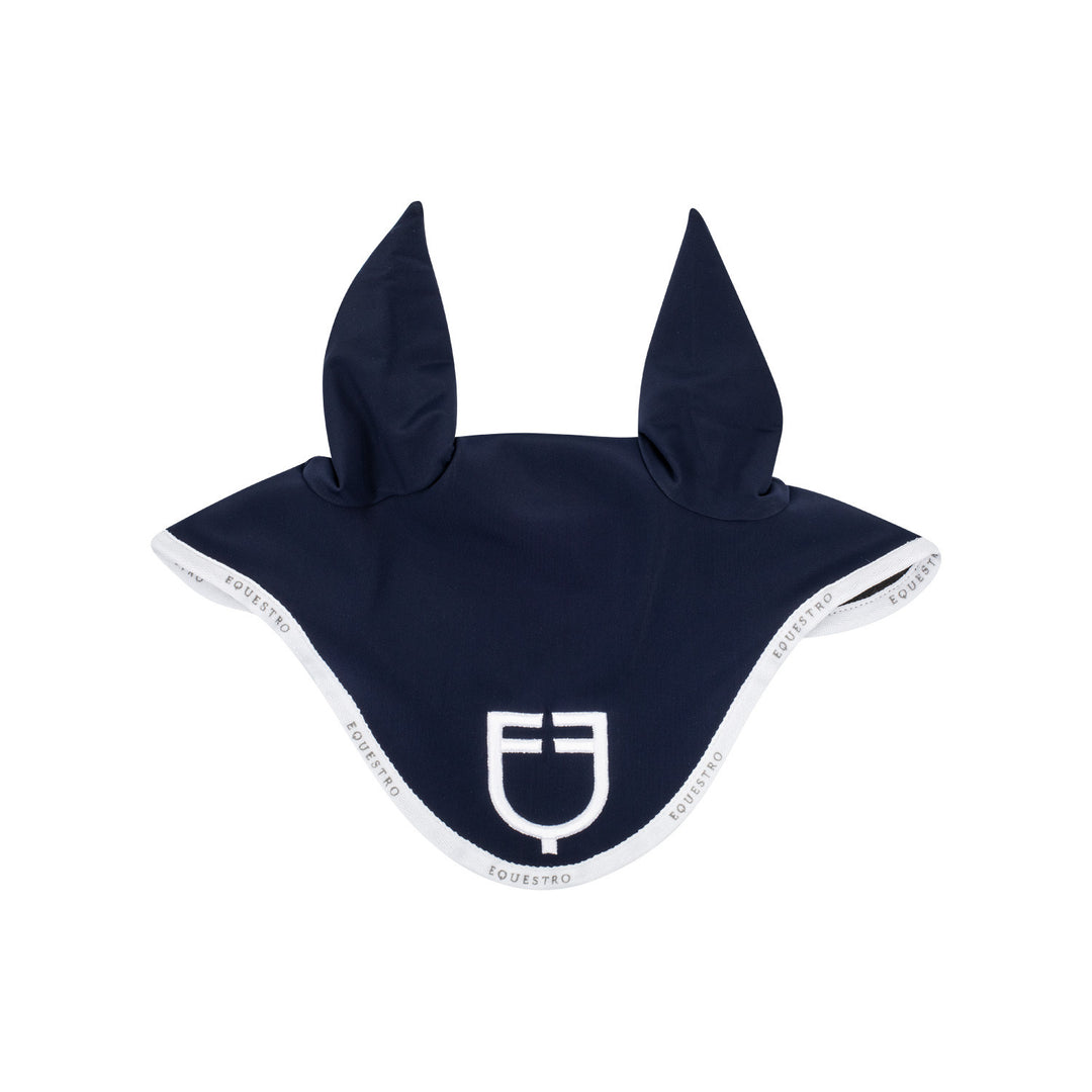 Fly veil in technical fabric with logo NAVY/WHITE