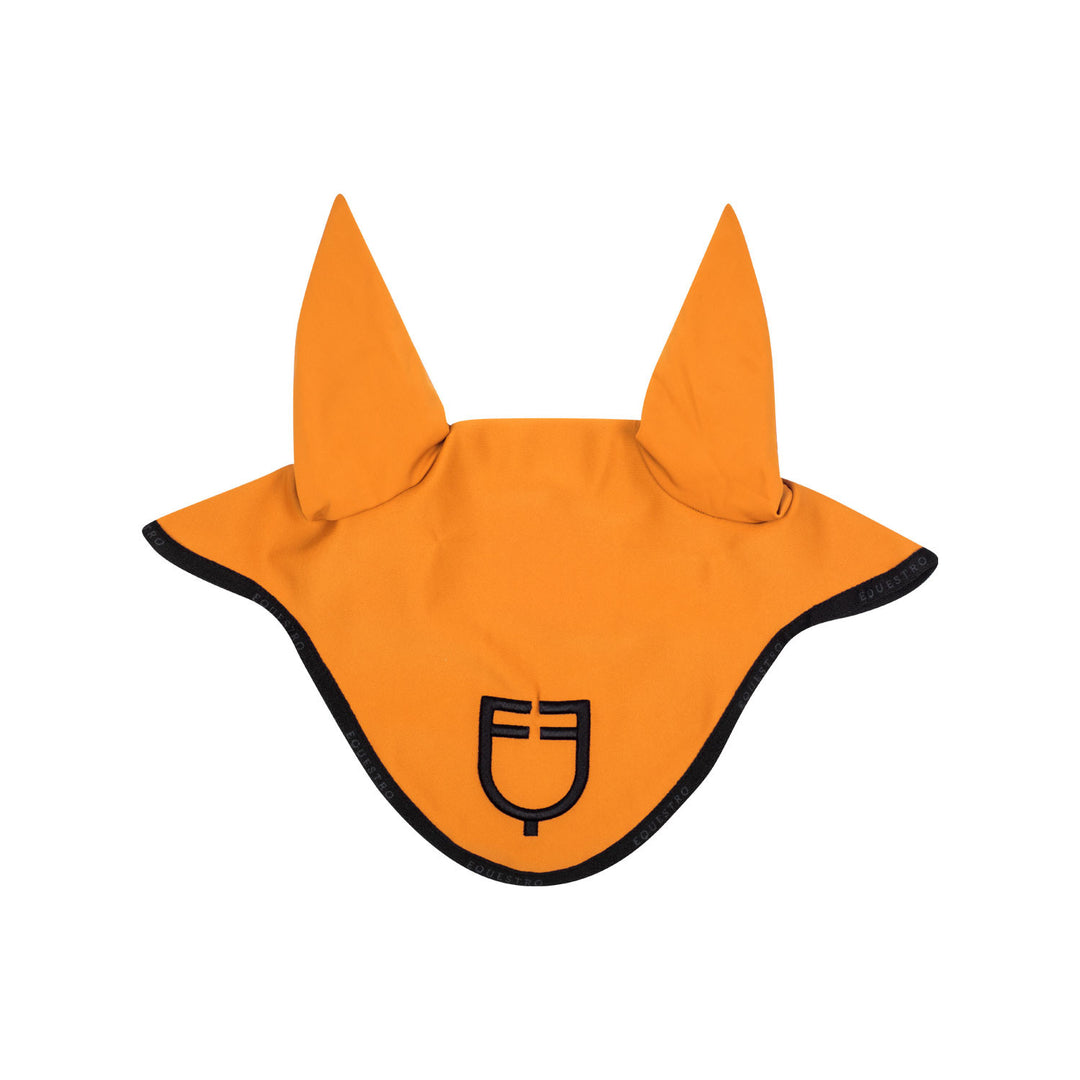 Fly veil in technical fabric with logo ORANGE/BLACK