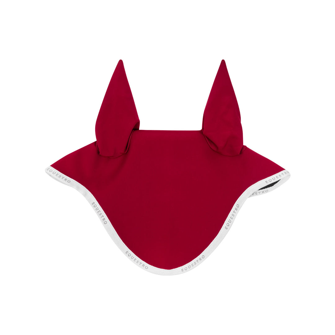 Fly veil in technical fabric WINE/WHITE