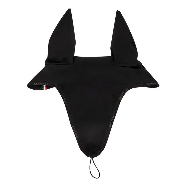 Fly veil in technical fabric with noseband at BLACK/BLACK