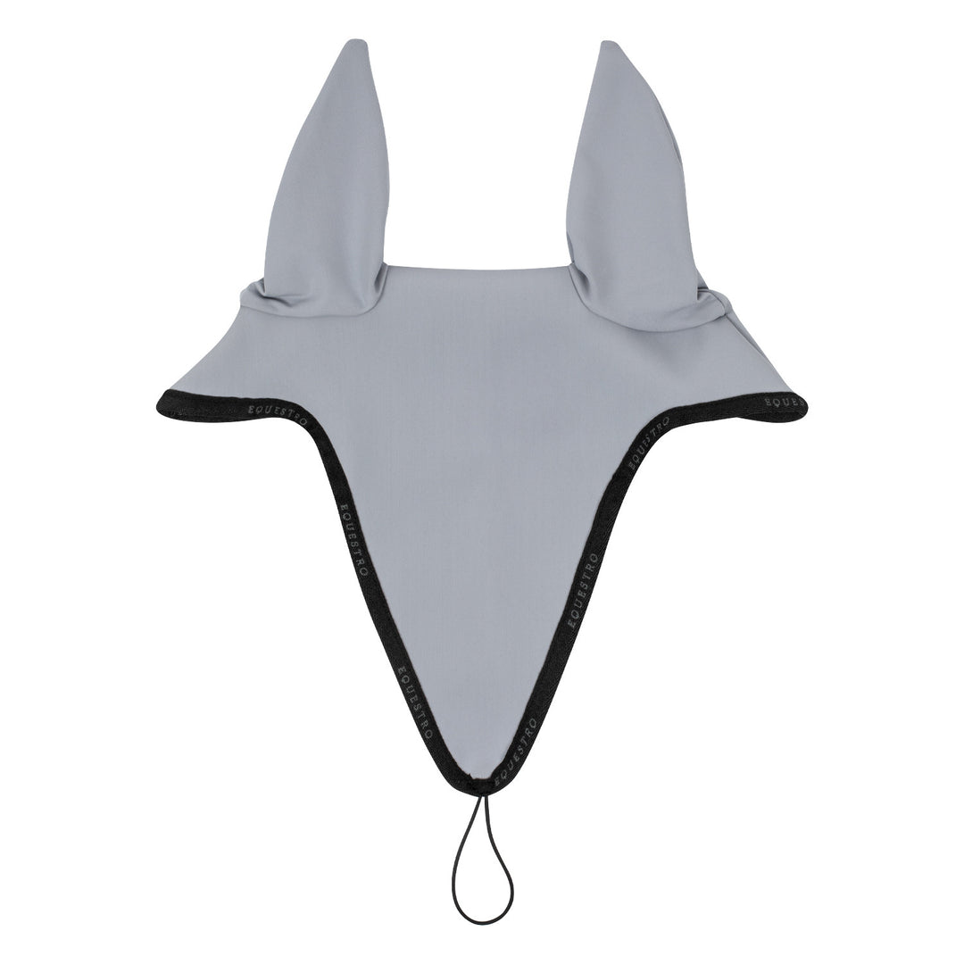 Fly veil in technical fabric with noseband at GREY/BLACK