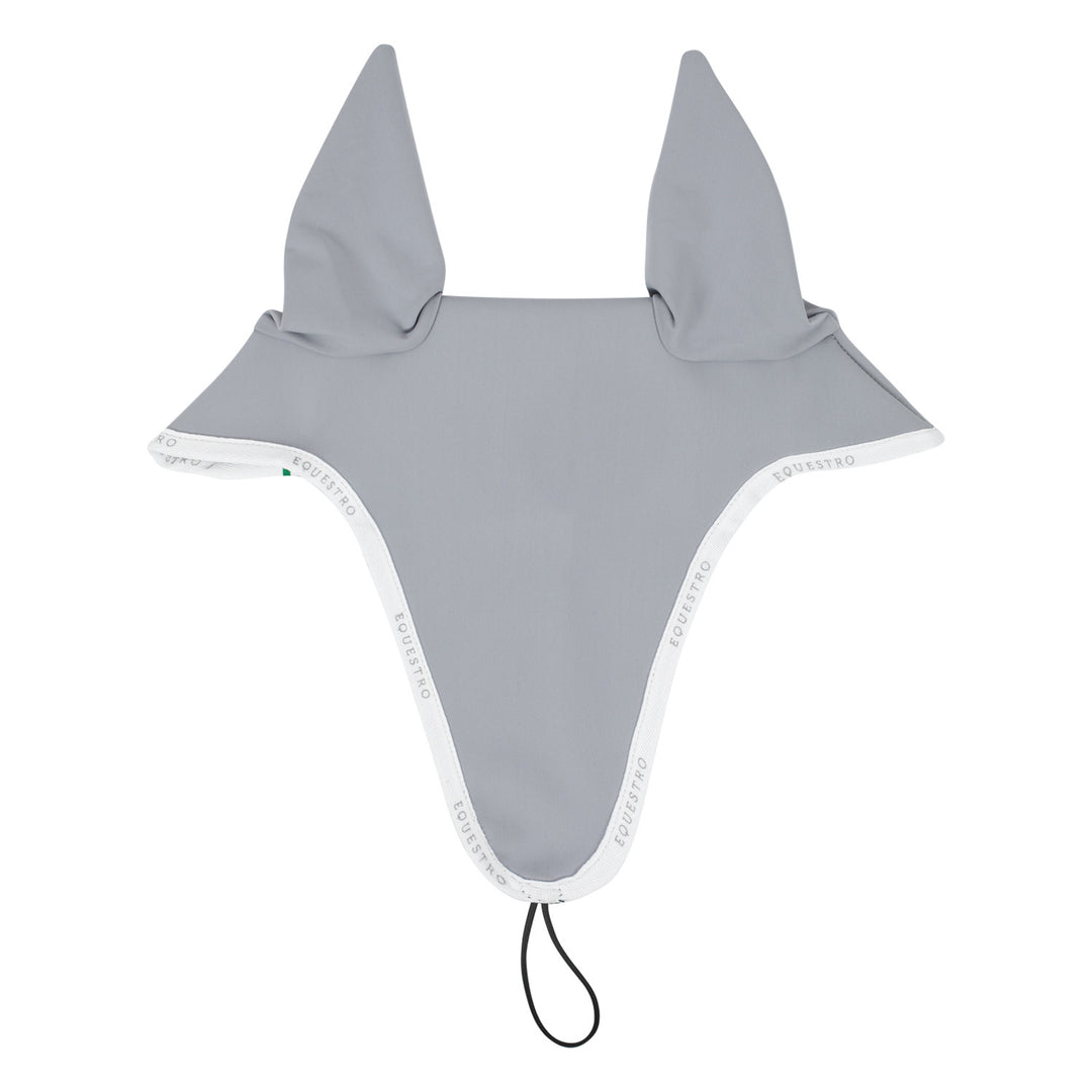 Fly veil in technical fabric with noseband at GREY/WHITE