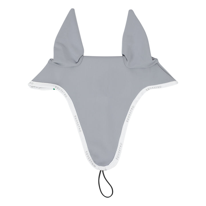 Fly veil in technical fabric with noseband at GREY/WHITE