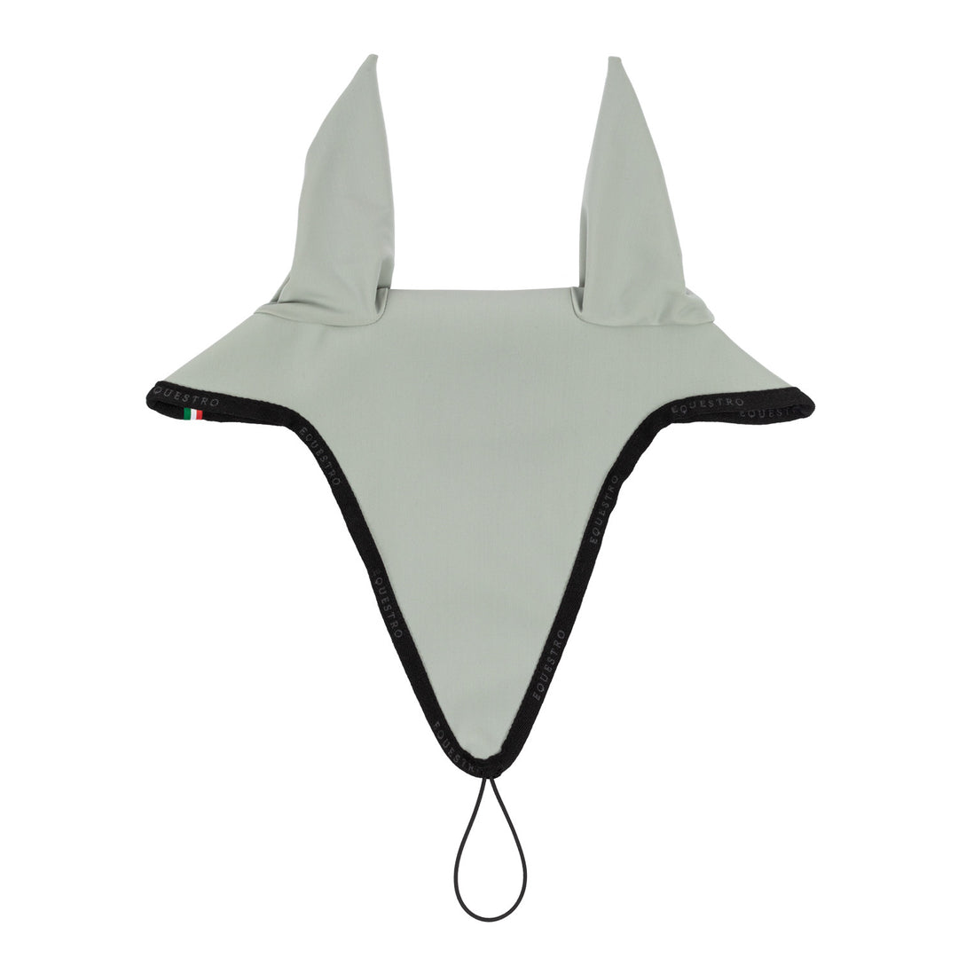 Fly veil in technical fabric with noseband at LIGHT GREEN/BLACK