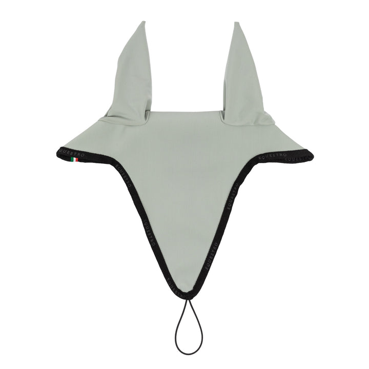 Fly veil in technical fabric with noseband at LIGHT GREEN/BLACK