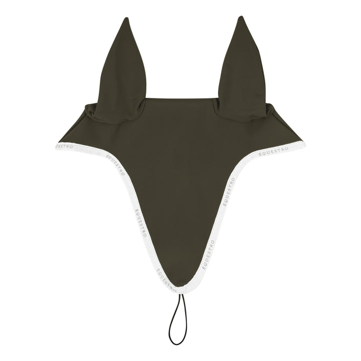 Fly veil in technical fabric with noseband at MILITARY GREEN/WHITE