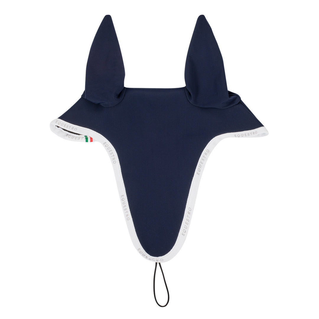 Fly veil in technical fabric with noseband at NAVY/WHITE