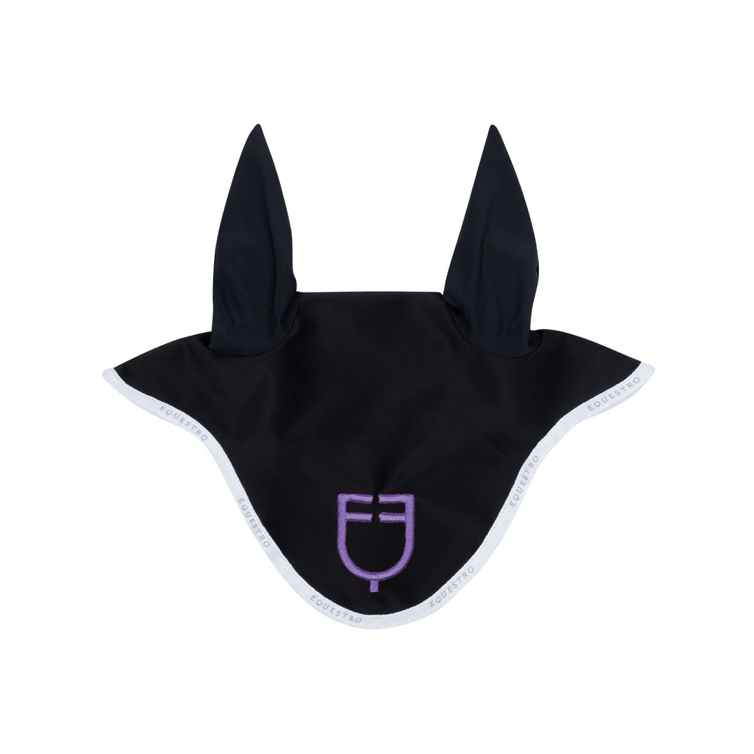 Fly veil in technical fabric with multicolor  BLACK/WHITE/DAHLIA PURPLE (17-3834)