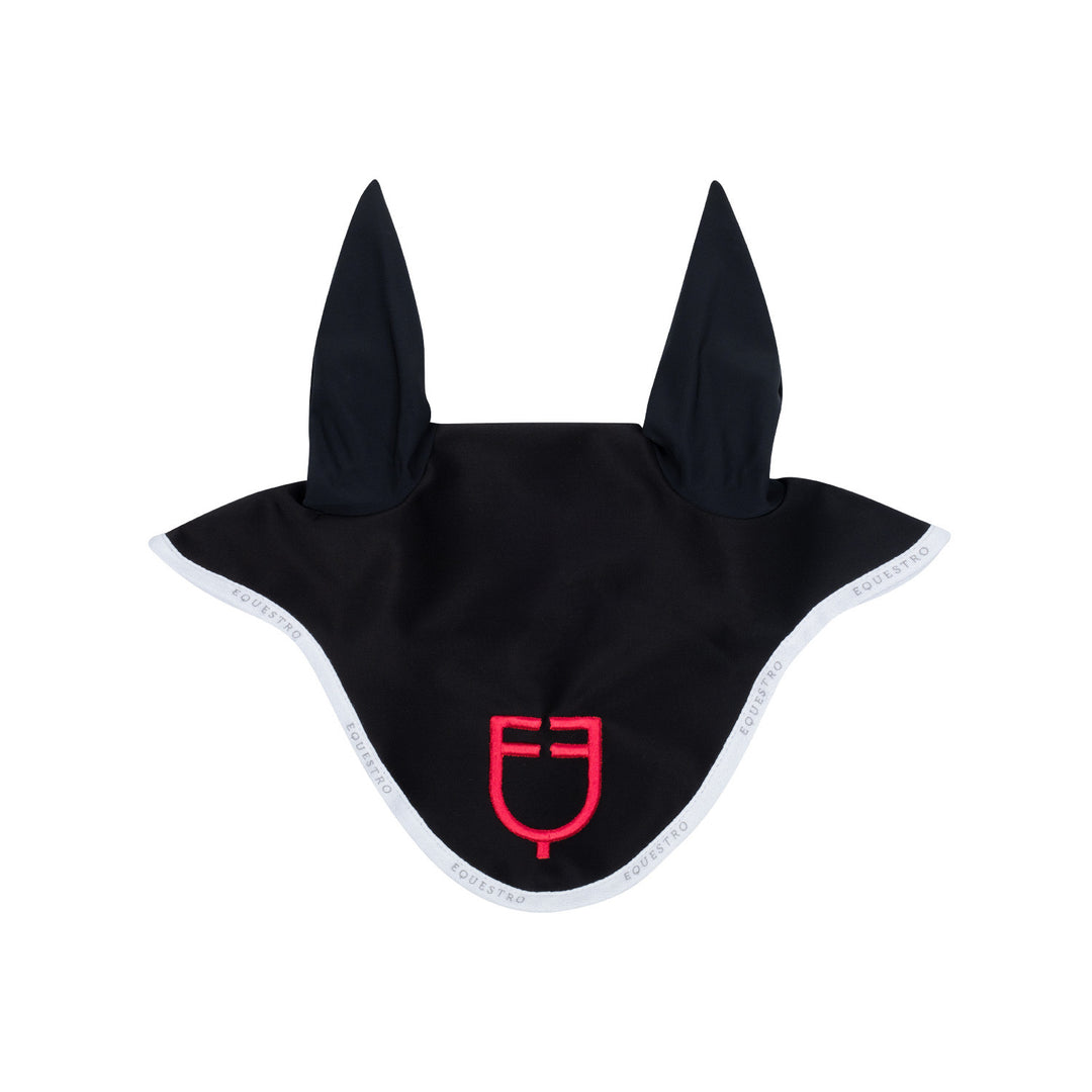 Fly veil in technical fabric with multicolor  BLACK/WHITE/POPPY RED (17-1664)