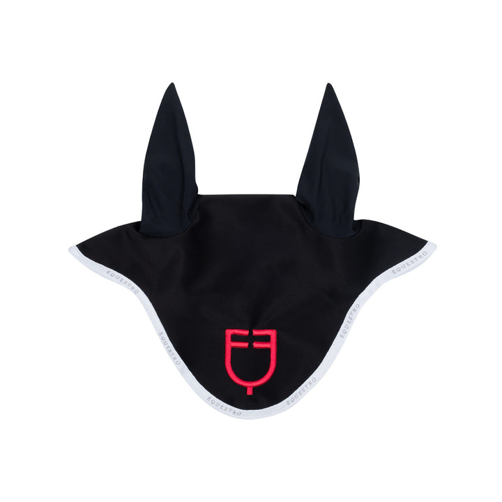 Fly veil in technical fabric with multicolor  BLACK/WHITE/POPPY RED (17-1664)