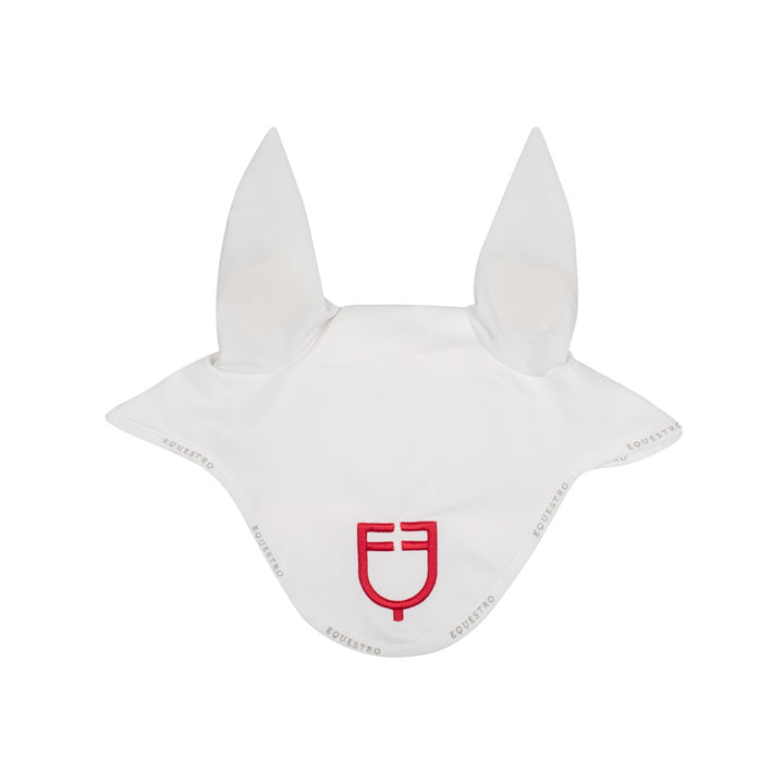 Fly veil in technical fabric with multicolor  WHITE/WHITE/POPPY RED (17-1664)