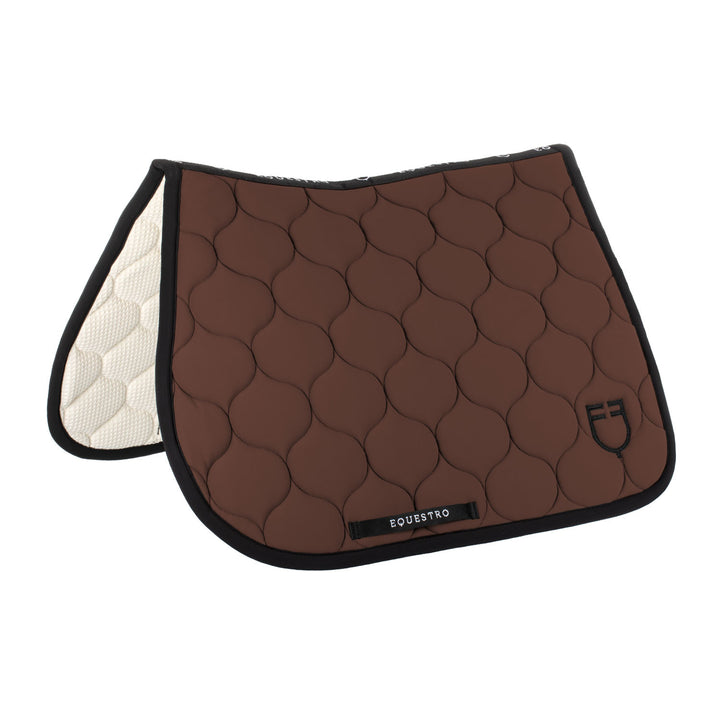 Jumping saddle pad with onion quilting MARRON (18-1415)