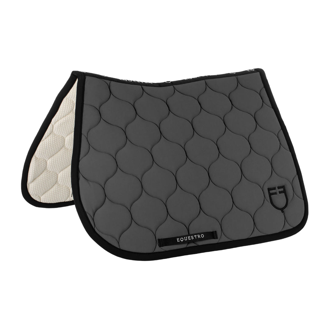 Jumping saddle pad with onion quilting ASPHALT (19-0201)