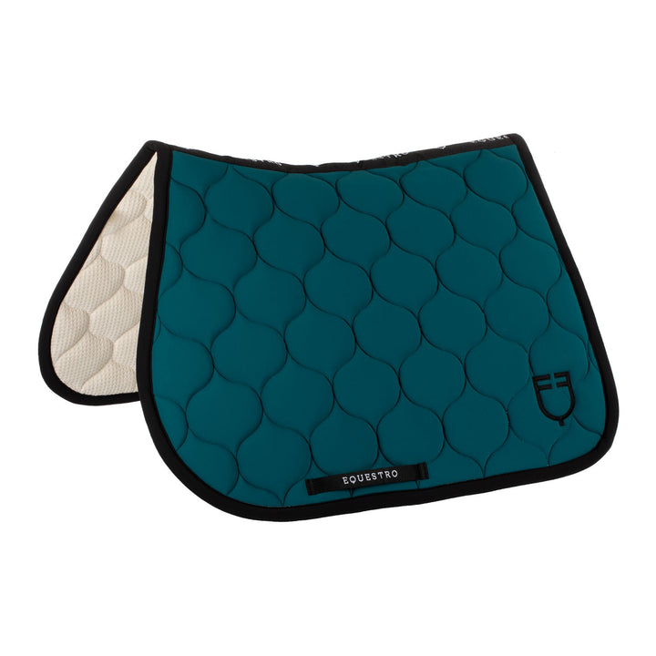 Jumping saddle pad with onion quilting PETROL (548C)