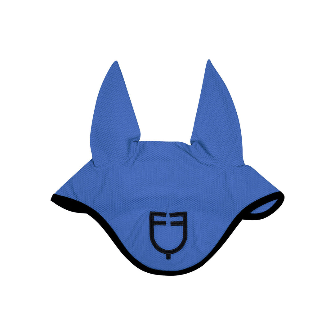 Perforated fabric fly veil with logo DAPHNE (18-4045)