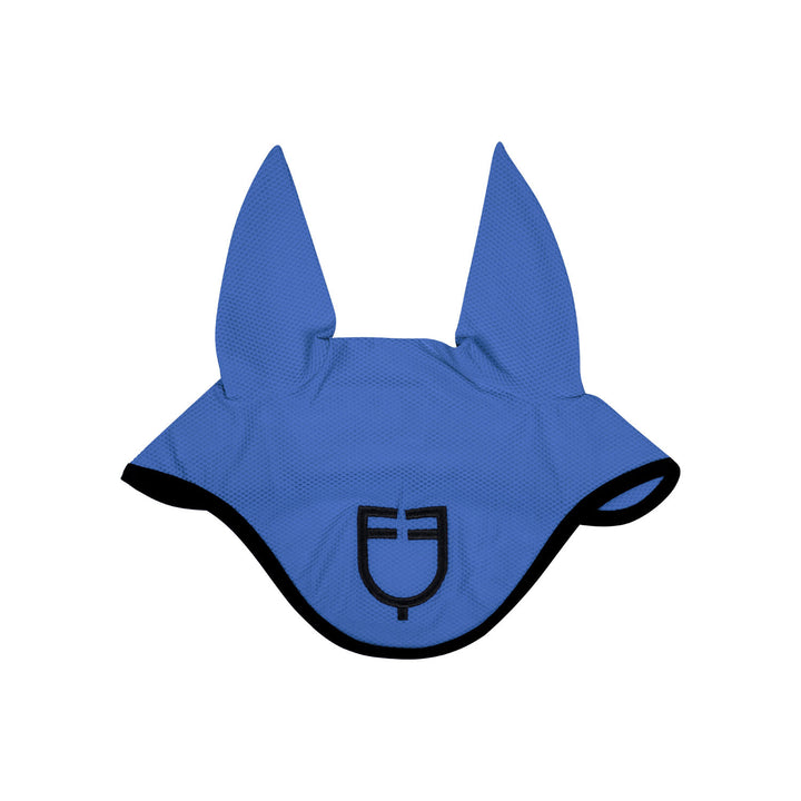 Perforated fabric fly veil with logo DAPHNE (18-4045)