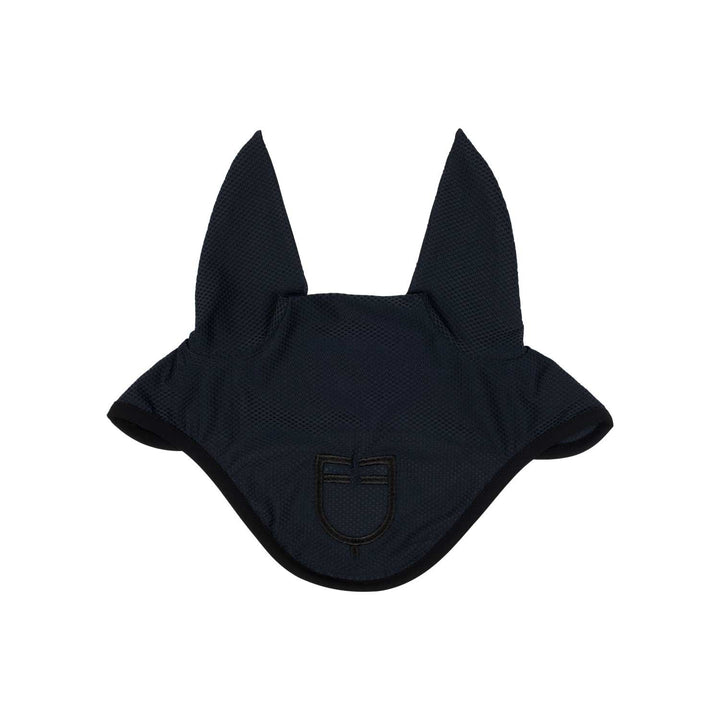 Perforated fabric fly veil with logo NAVY (19-4021)