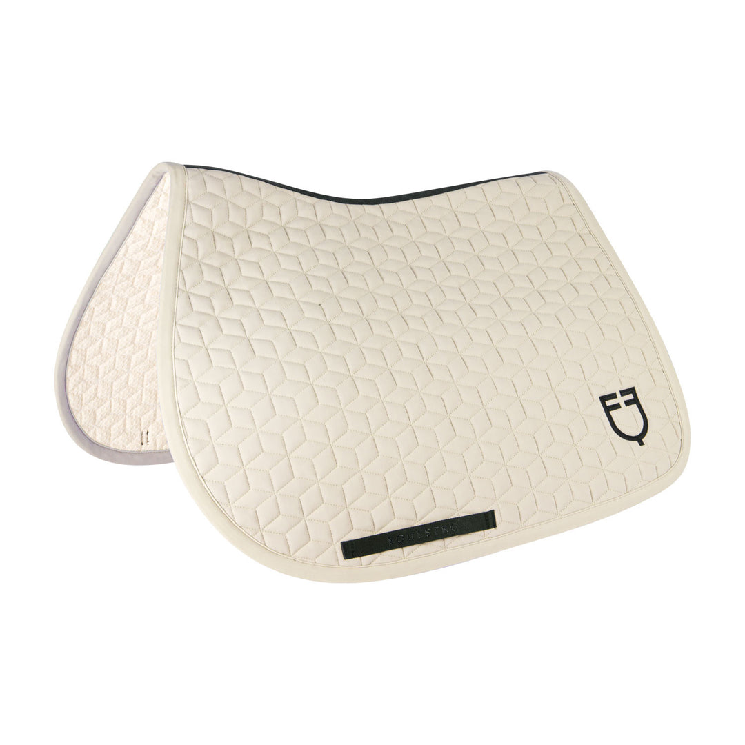 Jumping saddle pad cube quilting ANTIQUE WHITE (11-0105)