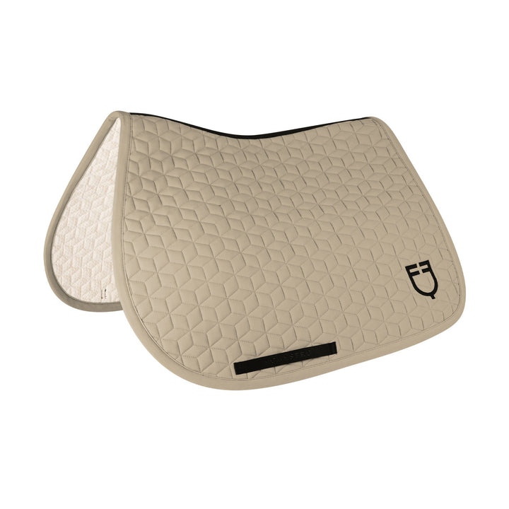 Jumping saddle pad cube quilting OXFORD TAN (15-1306)