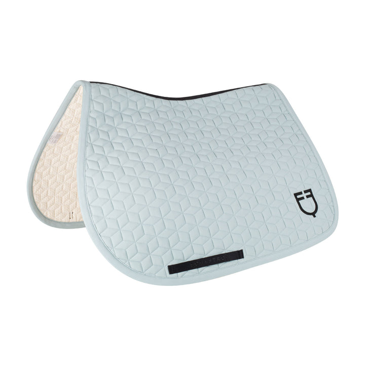 Jumping saddle pad cube quilting GREY MIST (15-4706)
