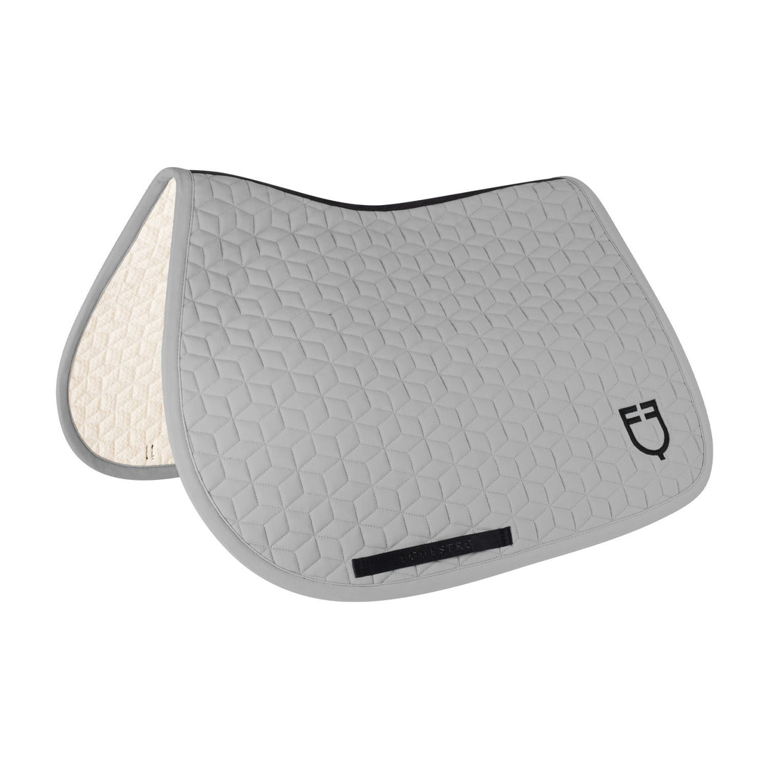 Jumping saddle pad cube quilting FROST GREY (17-0000)