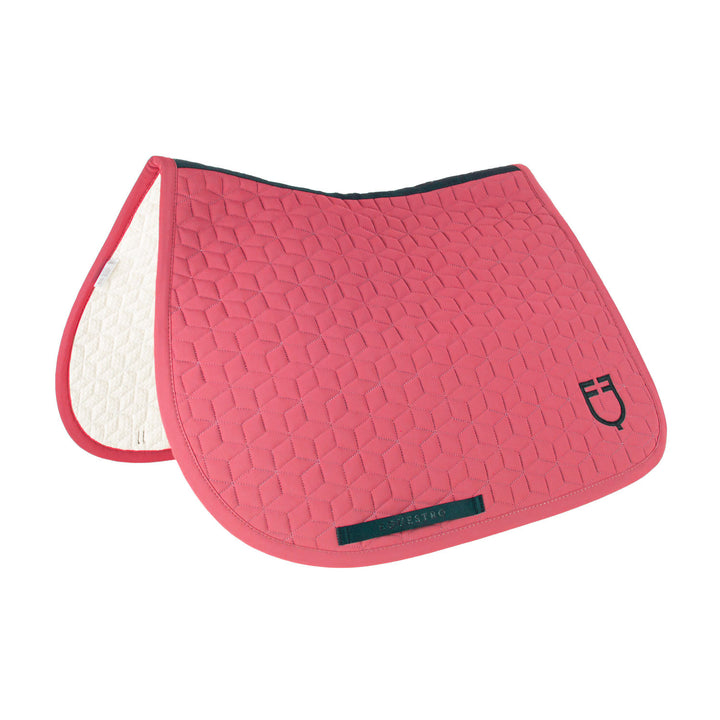 Jumping saddle pad cube quilting SUN KISSED CORAL (17-1736)
