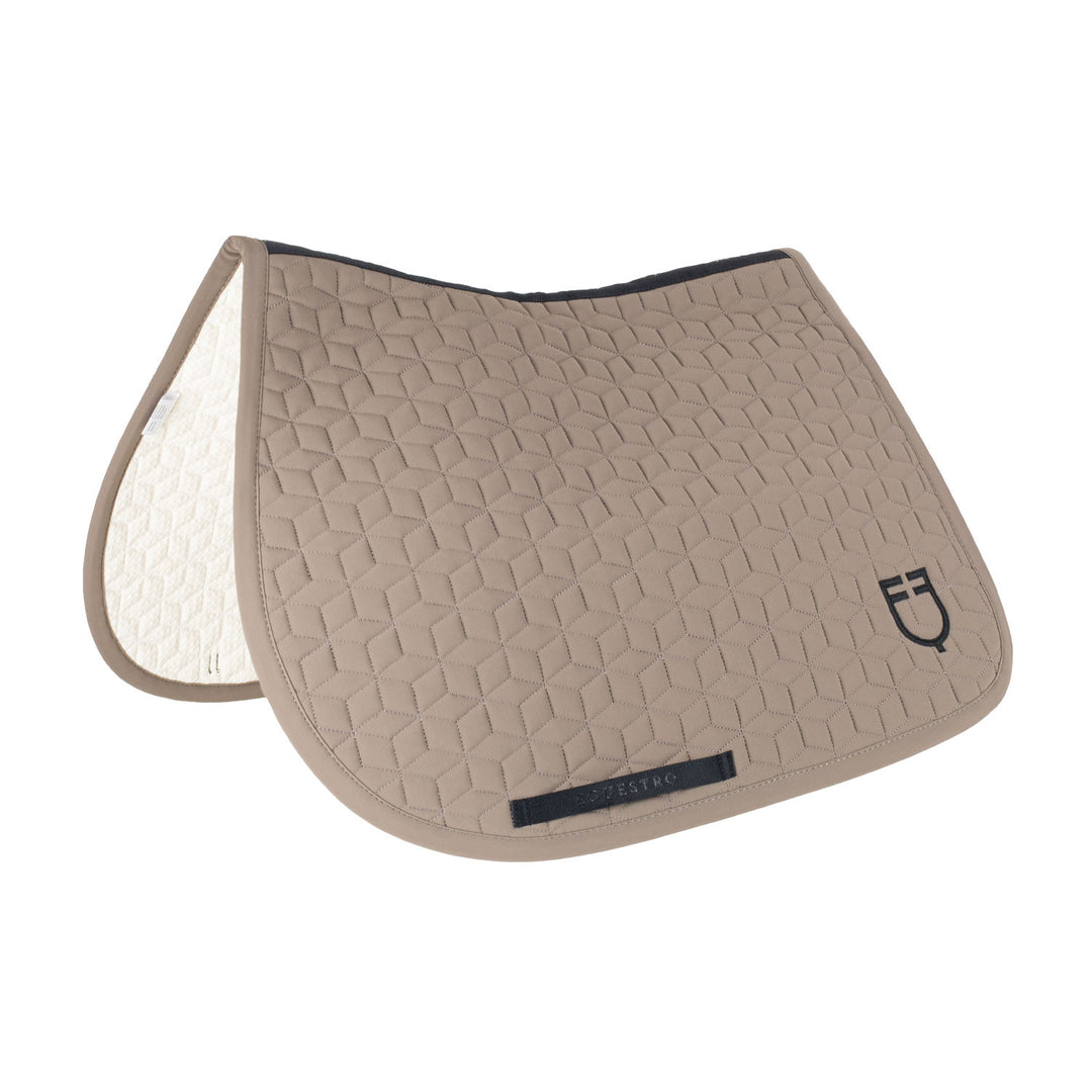 Jumping saddle pad cube quilting WALNUT (18-1112)