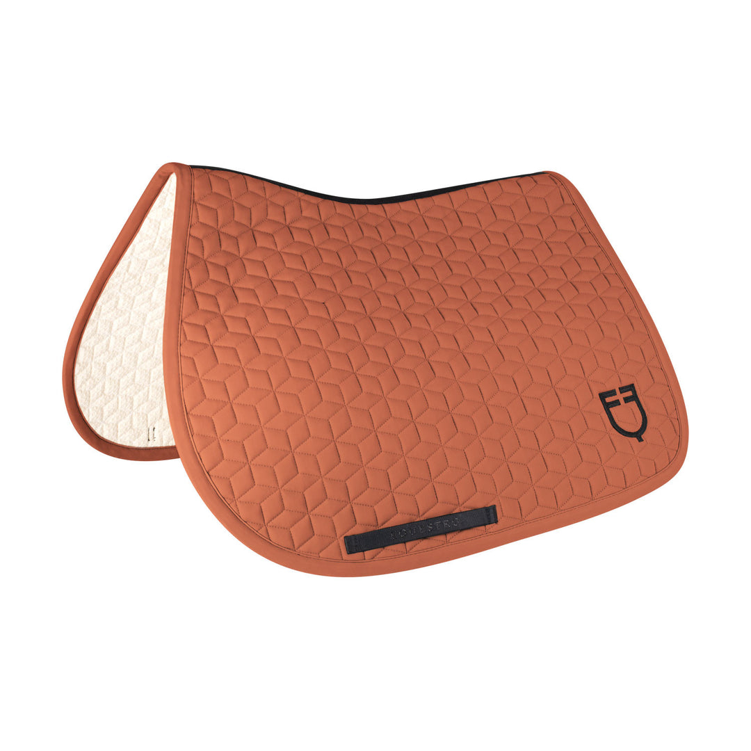 Jumping saddle pad cube quilting REDWOOD (18-1443)