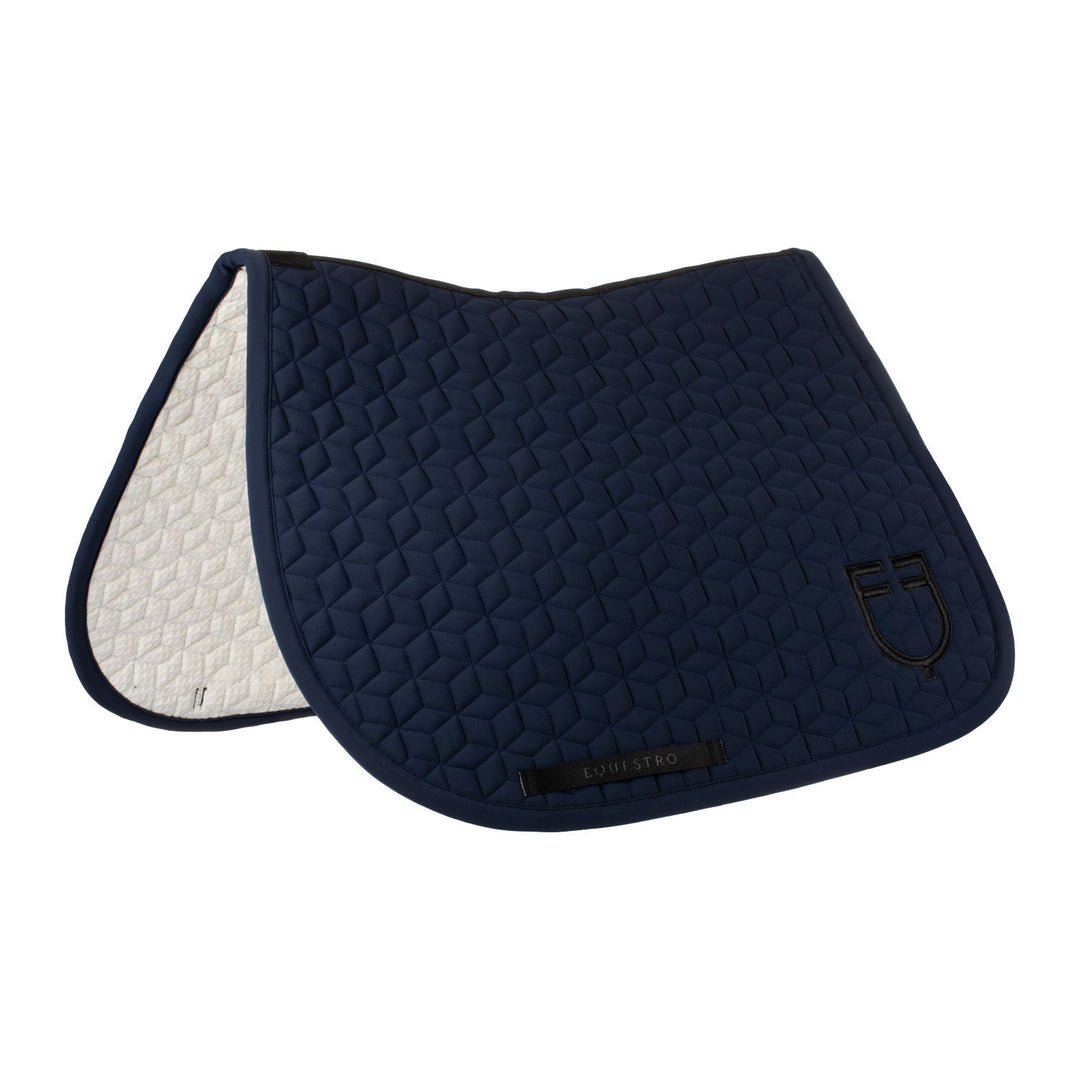 Jumping saddle pad cube quilting