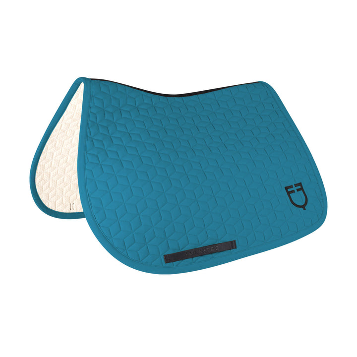 Jumping saddle pad cube quilting PETROL (548C)
