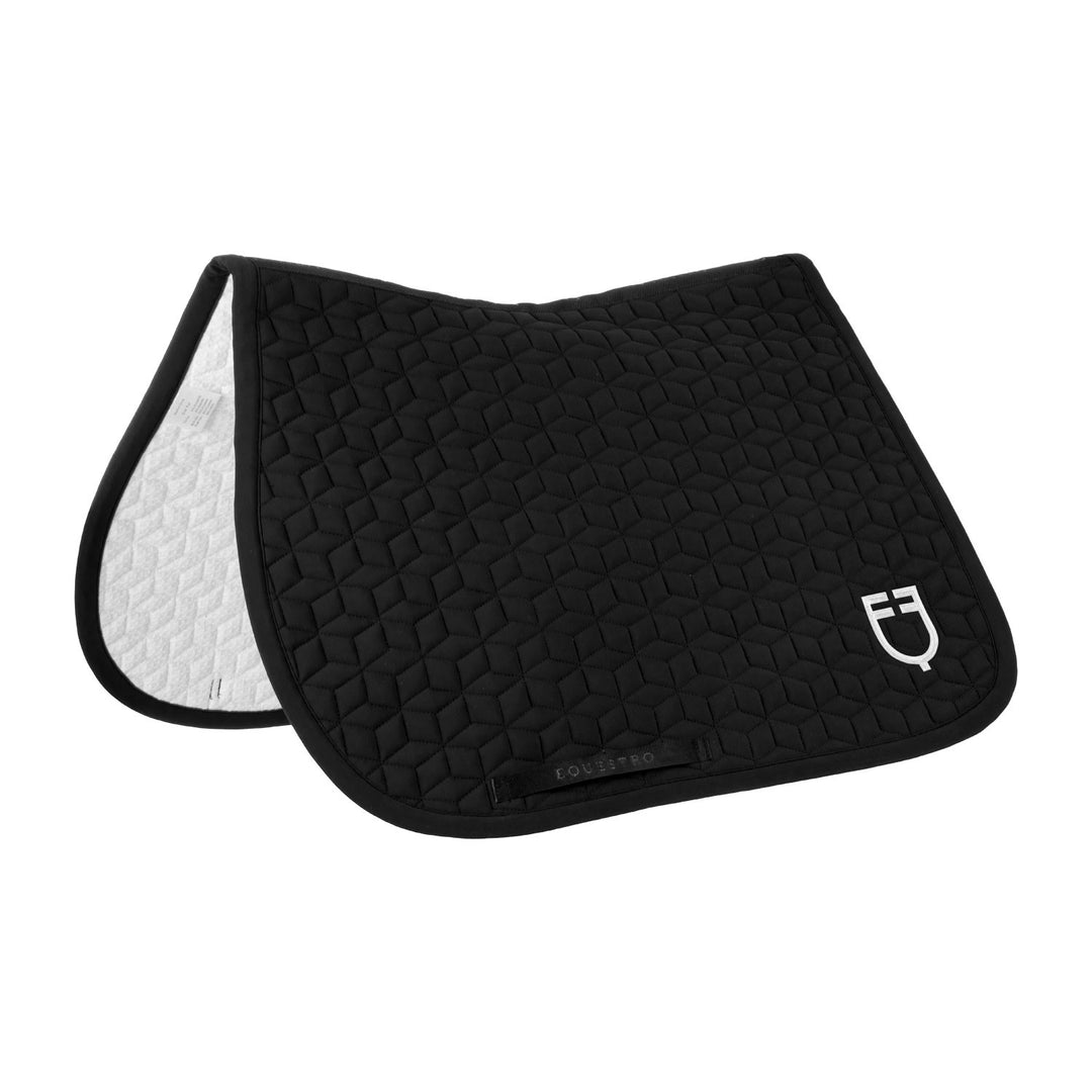 Jumping saddle pad cube quilting BLACK