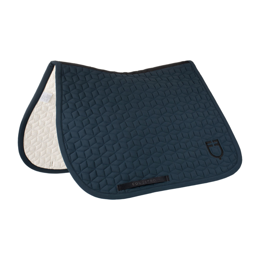 Jumping saddle pad cube quilting NAVY