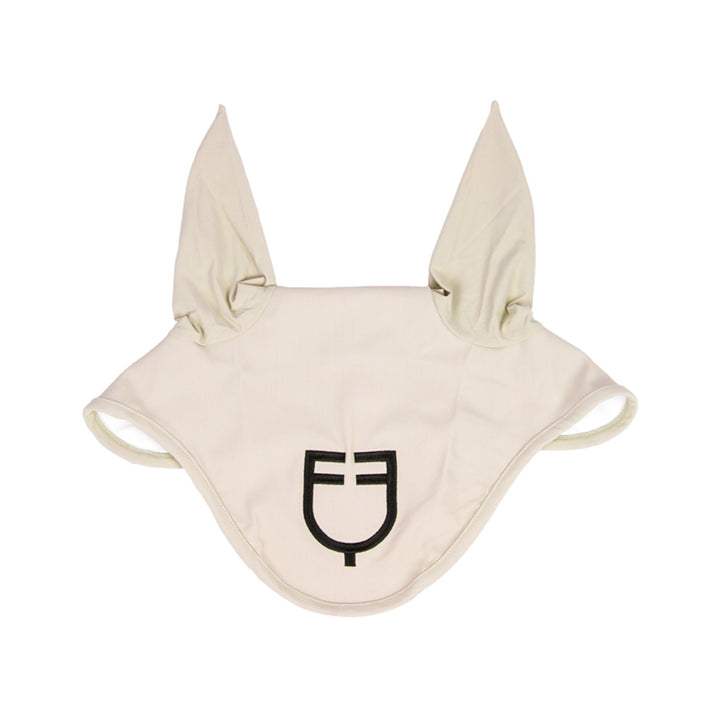 Fly veil stretch technical fabric with logo ANTIQUE WHITE (11-0105)