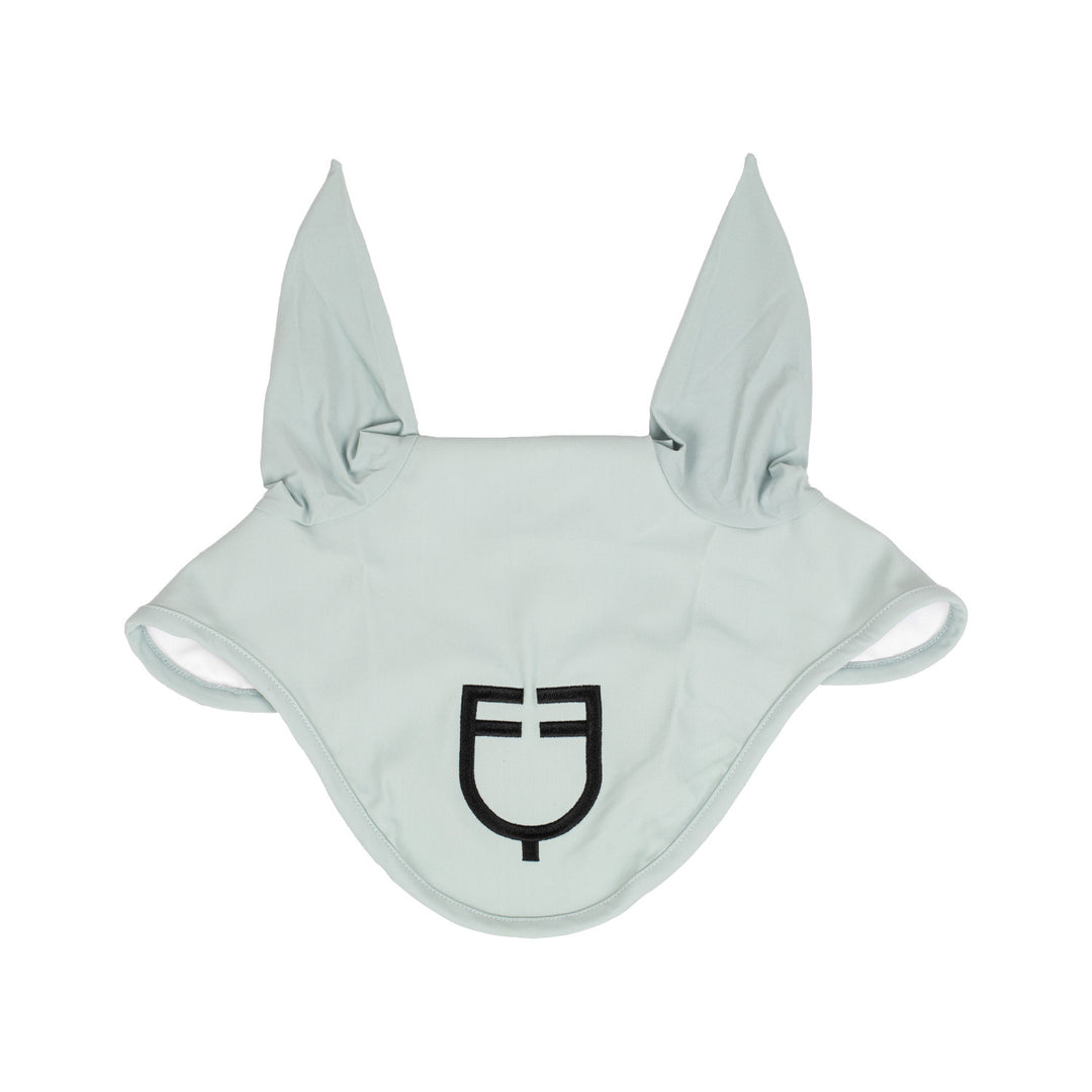 Fly veil stretch technical fabric with logo GREY MIST (15-4706)