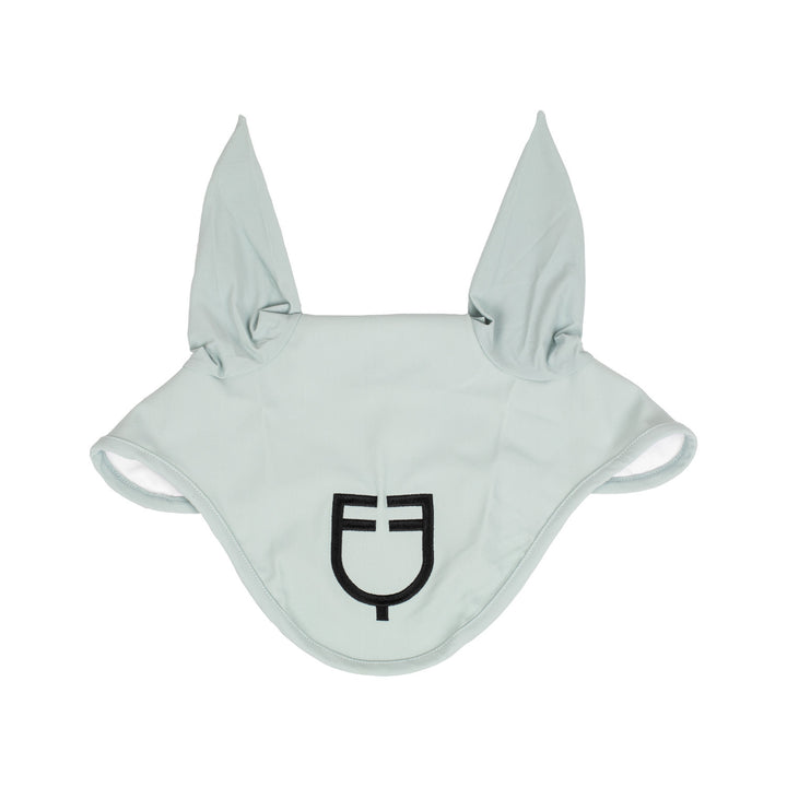 Fly veil stretch technical fabric with logo GREY MIST (15-4706)