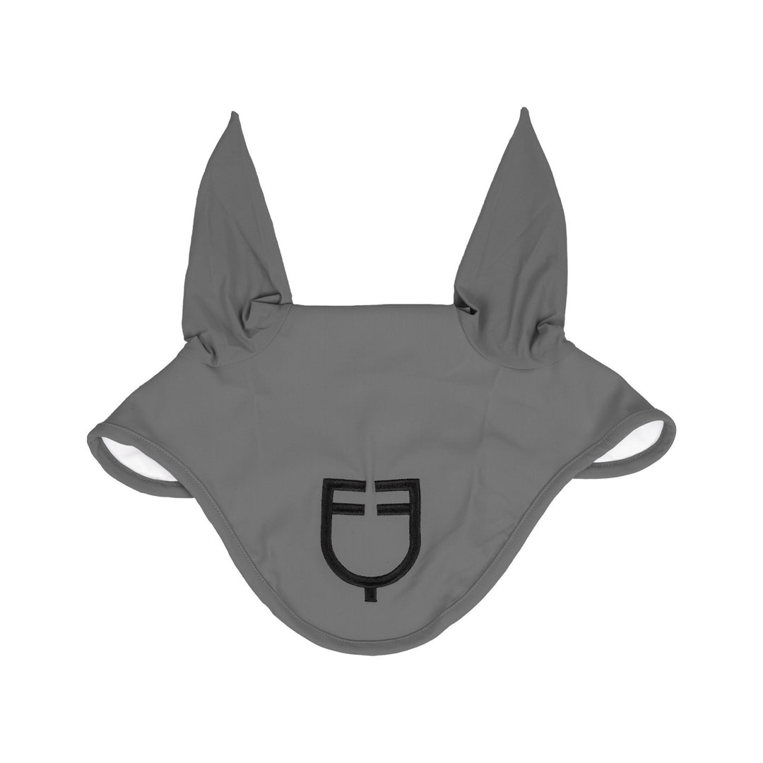 Fly veil stretch technical fabric with logo FROST GREY (17-0000)
