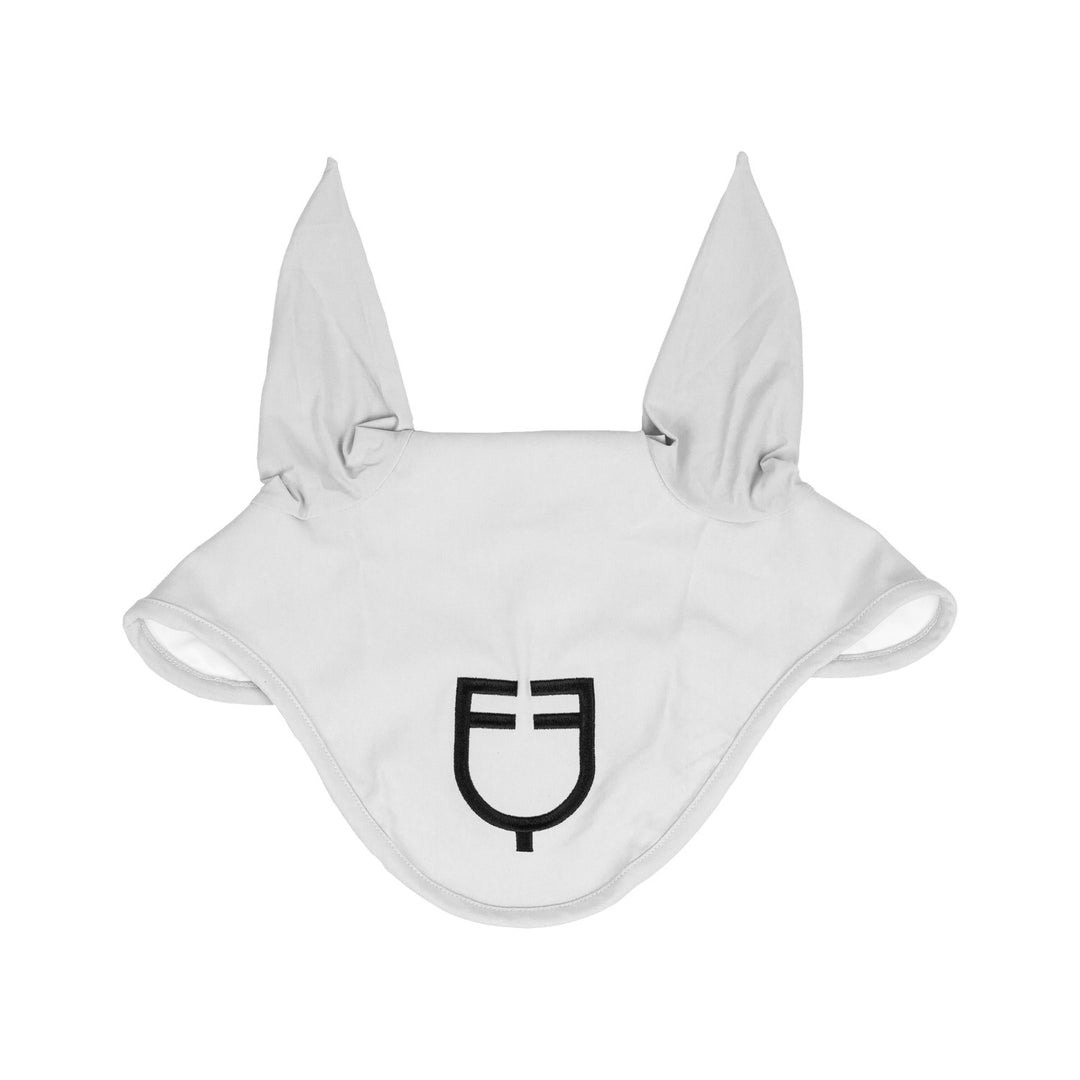 Fly veil stretch technical fabric with logo WHITE